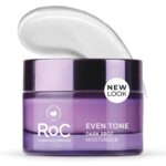 RoC Even Tone + Lift Moisturizing Night Cream, (New Look, Same Formula), Anti Aging, Formula for Dark Spots & Discoloration, Hydrating Skin Tone Corrector for Face & Neck (Packaging May Vary) - 1.7 oz