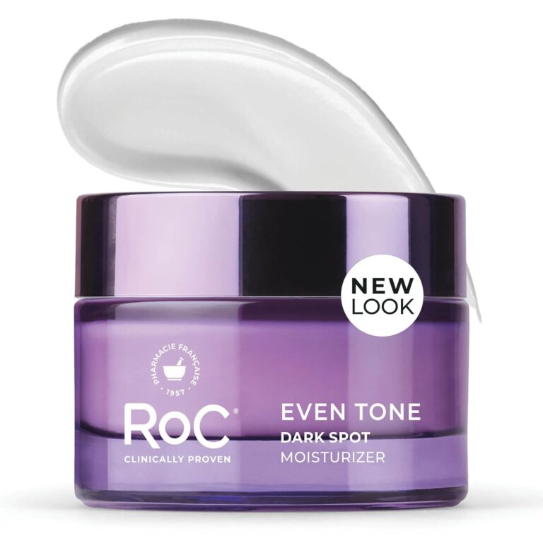RoC Even Tone + Lift Moisturizing Night Cream, (New Look, Same Formula), Anti Aging, Formula for Dark Spots & Discoloration, Hydrating Skin Tone Corrector for Face & Neck (Packaging May Vary) - 1.7 oz