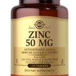 Solgar Zinc 50 mg, 100 Tablets - Zinc for Healthy Skin, Taste & Vision - Immune System & Antioxidant Support - Supports Cell Growth & DNA Formation - Non GMO, Vegan, Gluten Free - 100 Servings