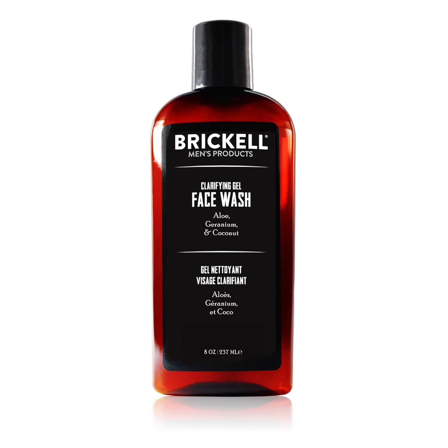 Brickell Men's Clarifying Gel Face Wash for Men, Rich Foaming Daily Facial Cleanser Formulated With Aloe, Geranium and Coconut, 8 Ounce, Scented Brickell Men's Clarifying Gel Face Wash for Men, Rich Foaming Daily Facial Cleanser Formulated With Aloe, Geranium and Coconut, 8 Ounce, Scented
