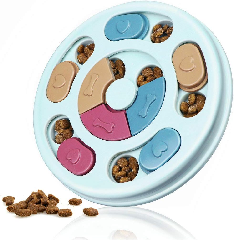Joansan Interactive Dog Puzzle Game Toys, Dog Enrichment Toys for Puppy Mentally Stimulating Treat Dispenser Dog Treat Puzzle Feeder for Small,Medium and & Large Dogs Treat Training (Blue) Joansan Interactive Dog Puzzle Game Toys, Dog Enrichment Toys for Puppy Mentally Stimulating Treat Dispenser Dog Treat Puzzle Feeder for Small,Medium and & Large Dogs Treat Training (Blue)