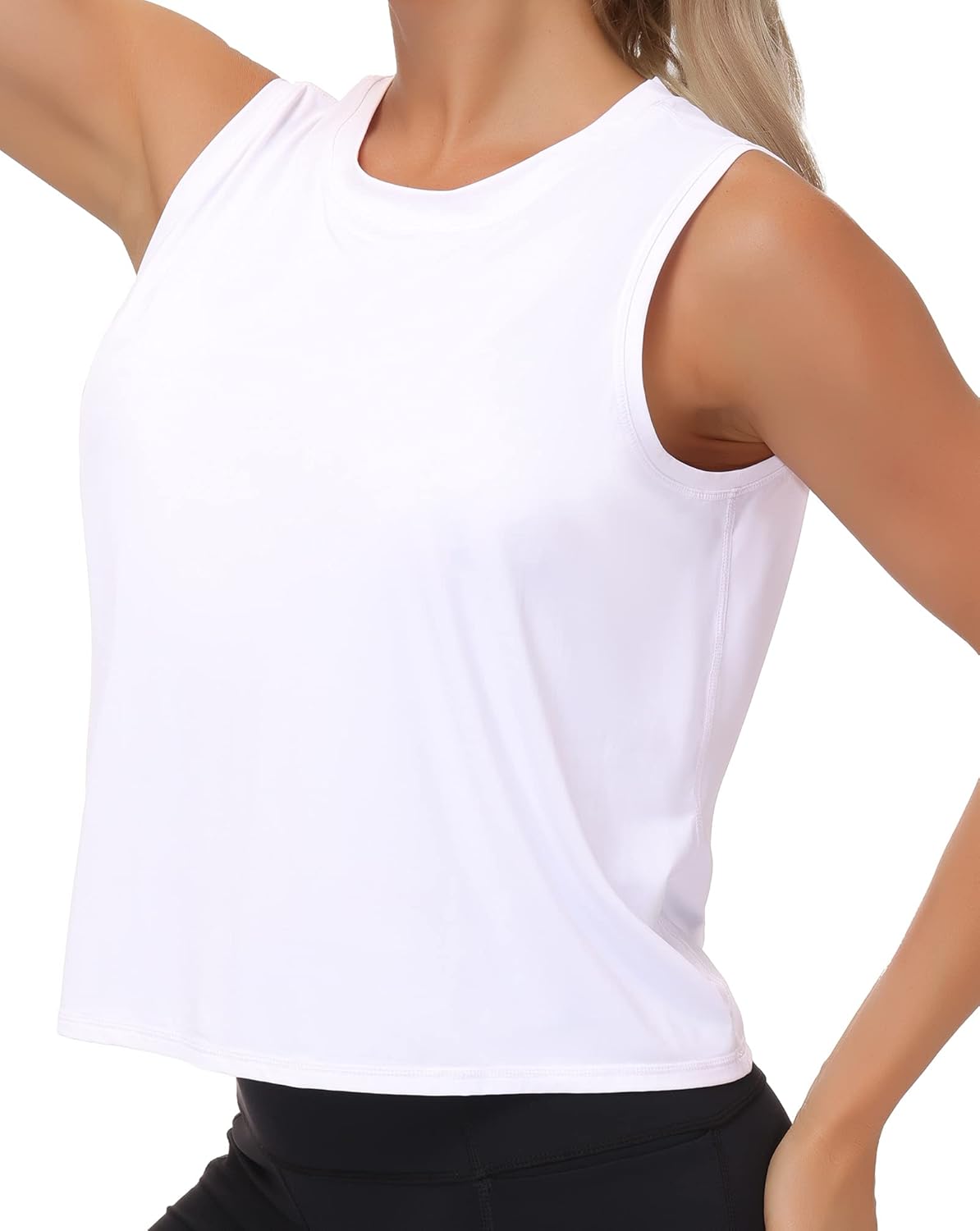 THE GYM PEOPLE Women's Workout Tops in Ice Silk Quick Dry Sleeveless THE GYM PEOPLE Women's Workout Tops in Ice Silk Quick Dry Sleeveless