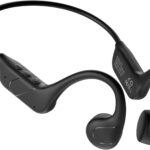 Bone Conduction Headphones Bluetooth 6.0 Open Ear Headphones with Mic, 12H Playtime Wireless Sports Headphones for Running, Cycling, Walking, Gym & Workout, IP54 Waterproof Lightweight Secure Fit