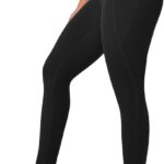 Ewedoos Compression Leggings for Women Tummy Control Leggings with Pockets Workout High Waisted No Front Seam Yoga Pants Gym