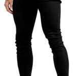 GINGTTO Men's Ripped Jeans Slim Fit Skinny Stretch Jeans Pants