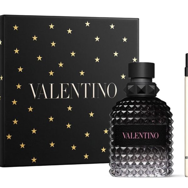 Valentino Born in Roma Uomo Eau de Toilette Gift Set (EDT Spray 1.7 fl. oz + Mini EDT 0.34 fl. oz)