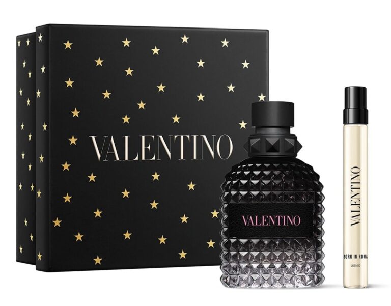 Valentino Born in Roma Uomo Eau de Toilette Gift Set (EDT Spray 1.7 fl. oz + Mini EDT 0.34 fl. oz)