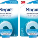 Nexcare Sensitive Skin Tape, 1 in x 4 yds, 2 Count (Pack of 1)