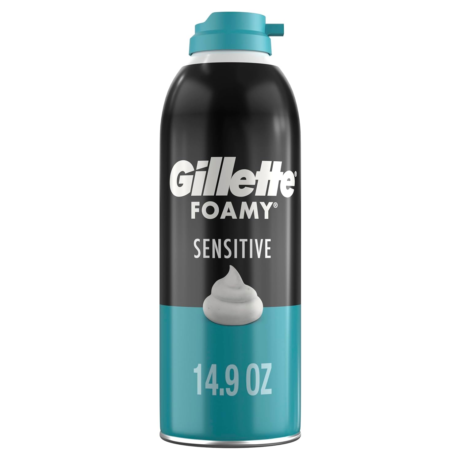 Gillette Foamy Sensitive Shave Foam for Men, Protection Against Shaving Irritation, Quick and Smooth Shave, sensitive skin, shaving cream, 14.9oz Gillette Foamy Sensitive Shave Foam for Men, Protection Against Shaving Irritation, Quick and Smooth Shave, sensitive skin, shaving cream, 14.9oz