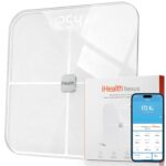 iHealth Nexus Smart Scale for Body Weight Bluetooth, Digital Bathroom Scale Body Fat and Muscle, Body Composition Monitor Health Analyzer for BMI Compatible for iOS & Android Accurate to 0.1lb-White