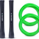 Jump Ropes for Men Women Kid, 5mm PVC Jumprope With Shatterproof Handles, 2 Ropes, Hererope Adjustable Skipping Rope Design for Speed, Boxing, Cardio and Endurance Training, Workout