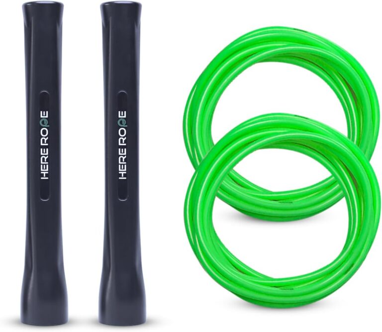 Jump Ropes for Men Women Kid, 5mm PVC Jumprope With Shatterproof Handles, 2 Ropes, Hererope Adjustable Skipping Rope Design for Speed, Boxing, Cardio and Endurance Training, Workout