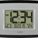 La Crosse Technology Wall/Table Clock, 6.85-inch H x 8.66-inch W x 0.95-inch D (WT-8002U) (WT-8002U-INT)
