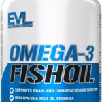 Evlution Nutrition Triple Strength Omega 3 Fish Oil - Burpless Fish Oil EPA DHA Omega 3 Supplement in Easy to Swallow Citrus Flavor Softgels - Enteric Coated Fish Oil Supplement - 120 Count