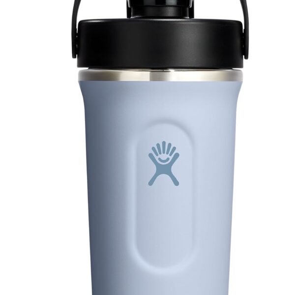 Hydro Flask Shaker Bottle  Insulated Stainless Steel Gym Bottle for Pre Workout & Protein 24 Oz Surf Blue