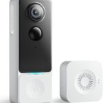 3MP Camera Doorbell Wireless Video- No Subscription Required | Free Human Motion Detection, Package Detection, Battery Powered, 2K HD,Works with Alexa &Google Assistant,2.4GHz WiFi Only
