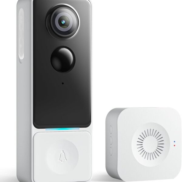 3MP Camera Doorbell Wireless Video- No Subscription Required | Free Human Motion Detection, Package Detection, Battery Powered, 2K HD,Works with Alexa &Google Assistant,2.4GHz WiFi Only
