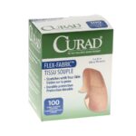 CURAD Flex-Fabric Adhesive Bandage, 1" Width, 3" Length, Pack of 100