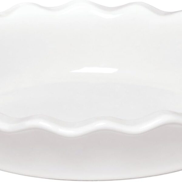 Emile Henry Made In France 9 Inch Pie Dish, White