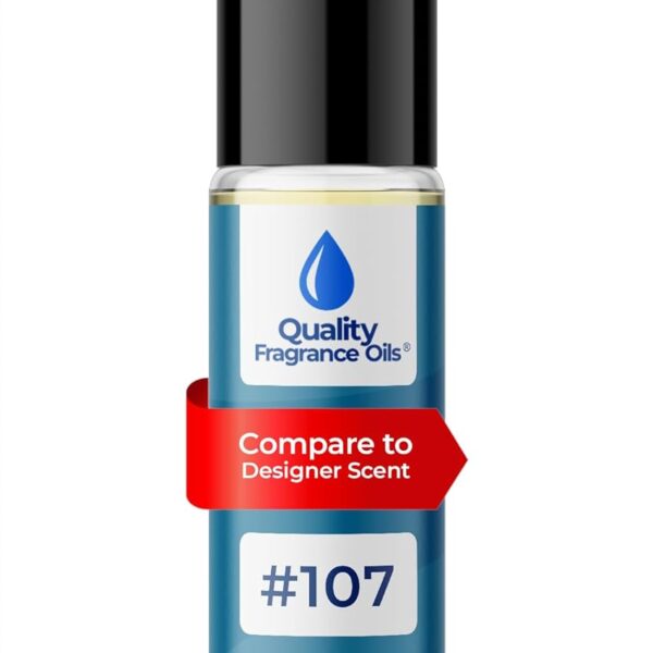 Quality Fragrance Oils' Acq. Di Gio Impression #107 | Long-Lasting Perfume Oil, Alcohol-Free, Strong Scent, 10ml Roll-On | Affordable Alternative to Designer Fragrances