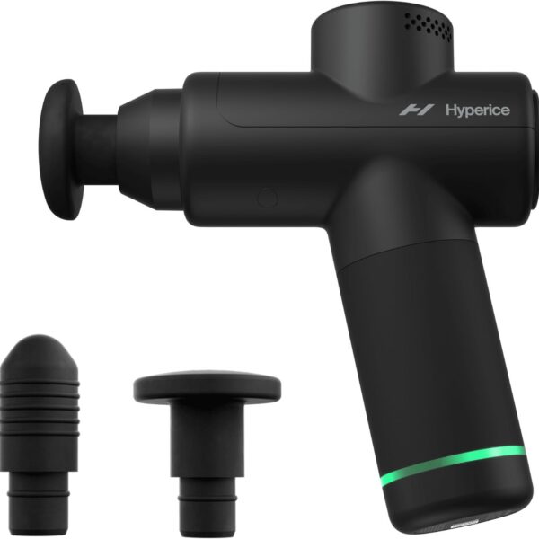 Hypervolt Go 2 - Featuring Quiet Glide Technology - Handheld Percussion Massage Gun | 3 Speeds, 2 Interchangeable Heads | Helps Relieve Sore Muscles and Stiffness