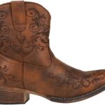 ROPER Womens Short Stuff Embroidery Snip Toe Casual Boots Ankle Low Heel 1-2"