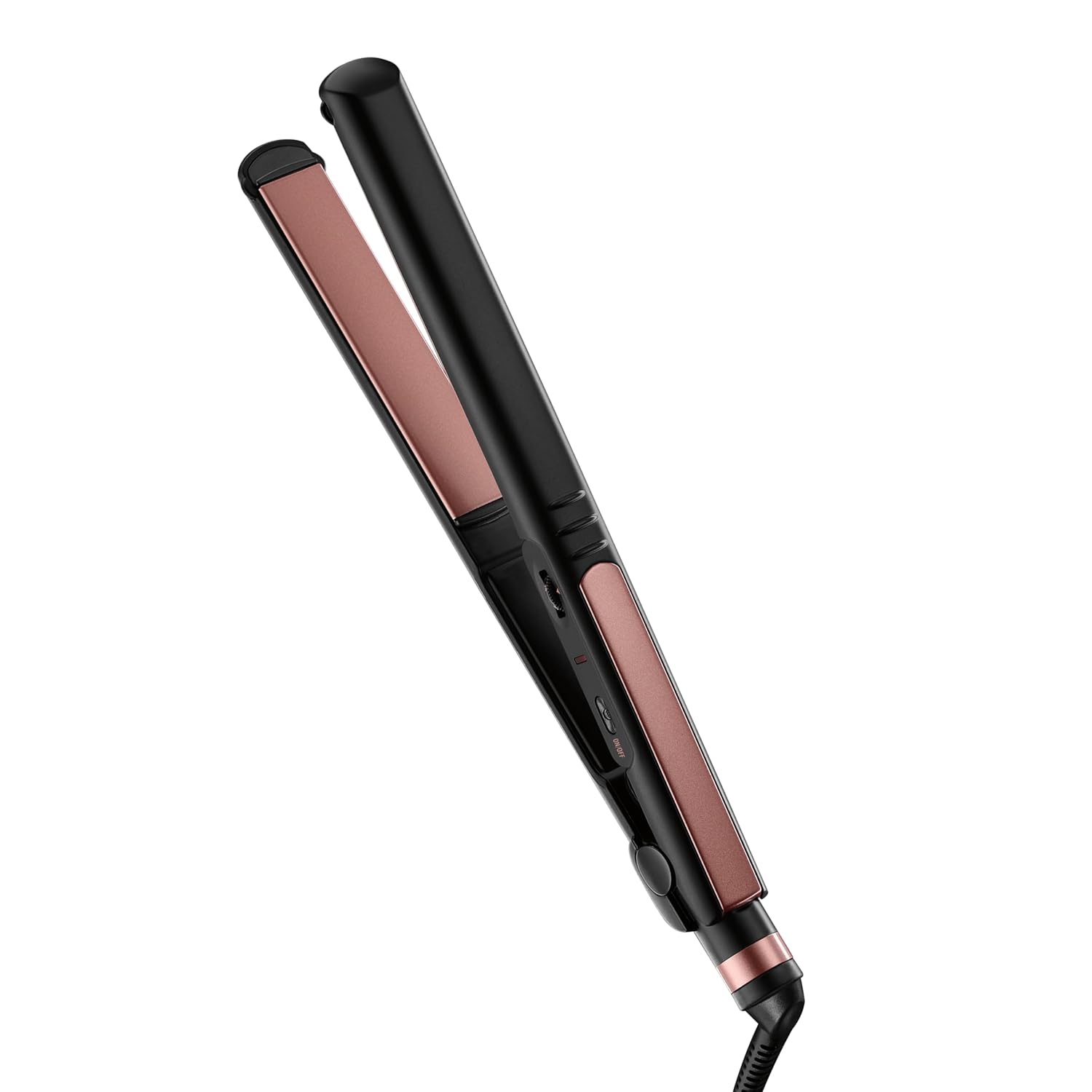 INFINITI PRO CONAIR Rose Gold Ceramic Flat Iron Hair Straightener, 1-Inch Flat Iron with Extra-Long Plates, including a Floating Plate, Advanced Heat Technology, Black INFINITI PRO CONAIR Rose Gold Ceramic Flat Iron Hair Straightener, 1-Inch Flat Iron with Extra-Long Plates, including a Floating Plate, Advanced Heat Technology, Black