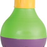 Starmark Bob-A-Lot Interactive Dog Pet Toy, Large, Yellow/Green/Purple