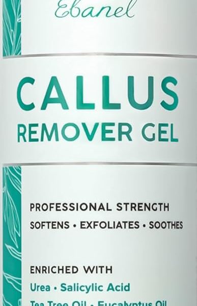 Ebanel Professional Callus Remover for Feet with 20% Urea, Epsom Salt, Salicylic Acid, Glycolic Acid, Heel Toe Foot Callus Remover Gel Peel Exfoliator Dead Skin Removal for Feet, Cracked Heel Repair