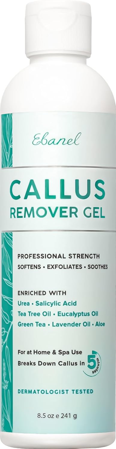 Ebanel Professional Callus Remover for Feet with 20% Urea, Epsom Salt, Salicylic Acid, Glycolic Acid, Heel Toe Foot Callus Remover Gel Peel Exfoliator Dead Skin Removal for Feet, Cracked Heel Repair Ebanel Professional Callus Remover for Feet with 20% Urea, Epsom Salt, Salicylic Acid, Glycolic Acid, Heel Toe Foot Callus Remover Gel Peel Exfoliator Dead Skin Removal for Feet, Cracked Heel Repair