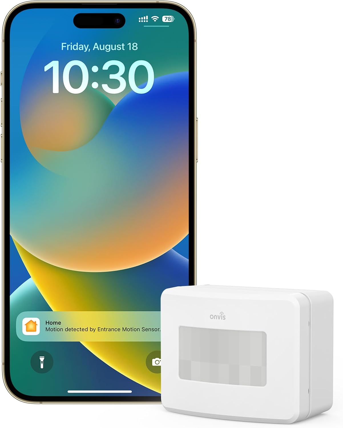 Onvis Smart Motion Sensor, Wireless Hygrometer, Thermometer, Works with Apple HomeKit, Smart Home Automation, PIR Motion Detector-Thread ((iOS 17.4 and Above is Required) Onvis Smart Motion Sensor, Wireless Hygrometer, Thermometer, Works with Apple HomeKit, Smart Home Automation, PIR Motion Detector-Thread ((iOS 17.4 and Above is Required)