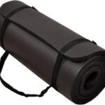 BalanceFrom Yoga Mat, 1-Inch Extra Thick High Density Exercise Mat, Anti-Tear Exercise Yoga Mat with Carrying Strap, Suitable for Various Yoga Exercises, Multiple Colors