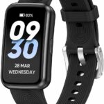 Pedometer Watch No App/Phone Required Slim Fitness Tracker, 30 Meters Waterproof 1.47'' Smart Watch, Heart Rate & Blood Oxygen Monitor Step Counter for Men Women