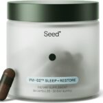 Seed PM-02 Sleep + Restore - Sleep Aid for Women & Men - Non-Habit Forming Bioidentical Melatonin & Ashwagandha - Vegan & Shelf-Stable - 30 Capsules (30-Day Supply)