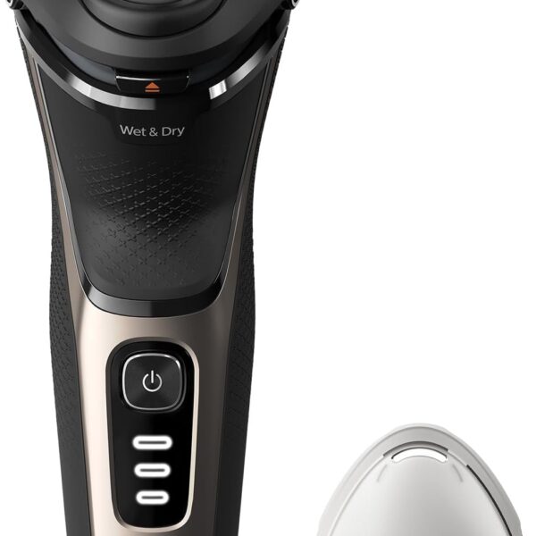 Philips Norelco Shaver 3000 Series, Wet and Dry Electric Shaver, P-Cap, Travel Pouch, Ash Gold, Model S3242/90