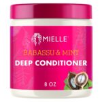Mielle Organics Babassu & Mint Deep Conditioner with Protein, Moisturizing & Conditioning Deep Treatment, Hydrating Repair for Dry, Damaged, & Frizzy Hair (8 Oz)