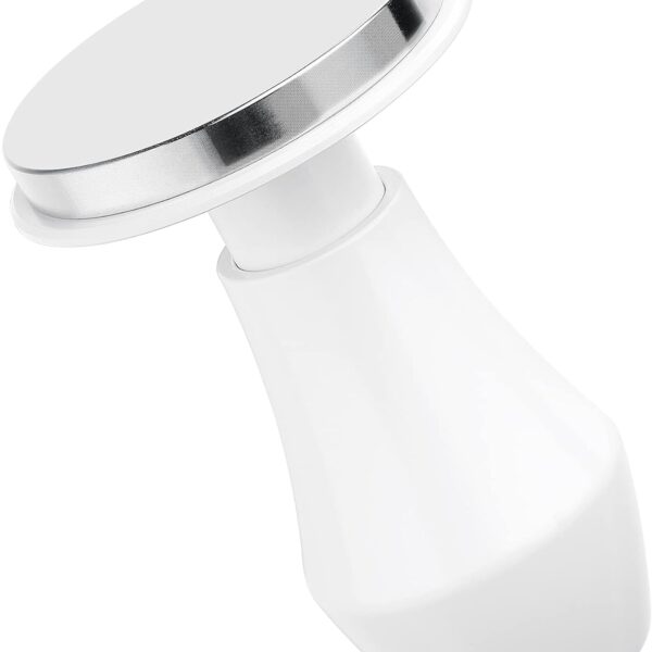 Normcore 53.3mm Espresso Coffee Tamper V4 - Spring Loaded Tamper With Stainless Steel Flat Base - Non-stick coating White - 15lb / 25lb / 30lbs Replacement Springs - Anodized Aluminum Stand