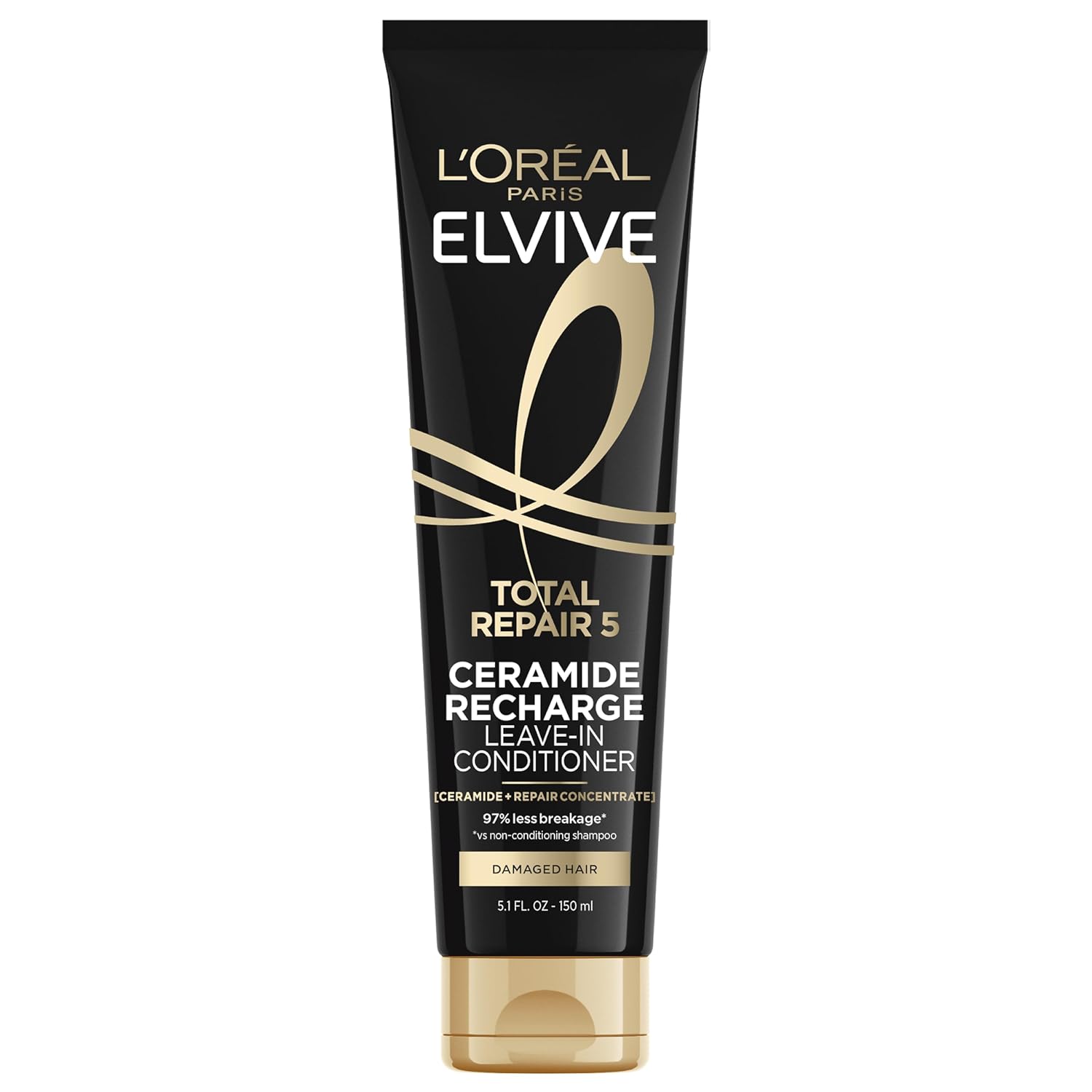 L'Oreal Paris Elvive Total Repair 5 Protein Recharge Leave In Conditioner Treatment and Heat Protectant, 5.1 Ounce L'Oreal Paris Elvive Total Repair 5 Protein Recharge Leave In Conditioner Treatment and Heat Protectant, 5.1 Ounce