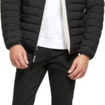 Calvin Klein Men's Lightweight Packable Down Jacket With Sherpa Lining
