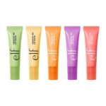 e.l.f. Squeeze Me Lip Balm Set, Includes Strawberry, Vanilla Frosting, Peach, Grape & Honeydew, Moisturizing Lip Balm, Vegan & Cruelty-Free