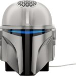 Echo Dot Star Wars Bundle: Includes Echo Dot, Charcoal and The Mandalorian Helmet Stand