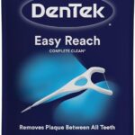 DenTek Complete Clean Floss Picks | Removes Food & Plaque | 75 Count