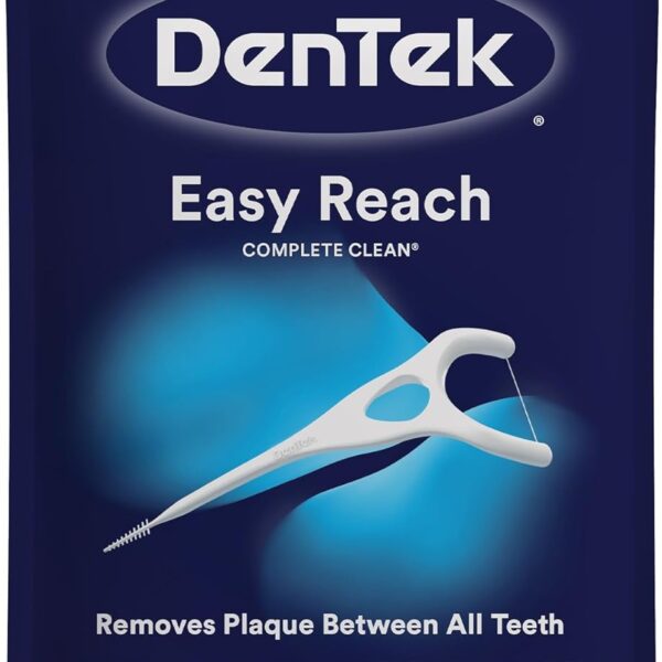 DenTek Complete Clean Floss Picks | Removes Food & Plaque | 75 Count