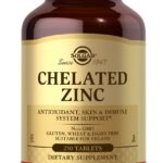 Solgar Chelated Zinc, 250 Tablets - Zinc for Healthy Skin - Supports Cell Growth & DNA Formation - Exerts Antioxidant Activity - Supports A Healthy Immune System - Non GMO, Vegan - 250 Servings