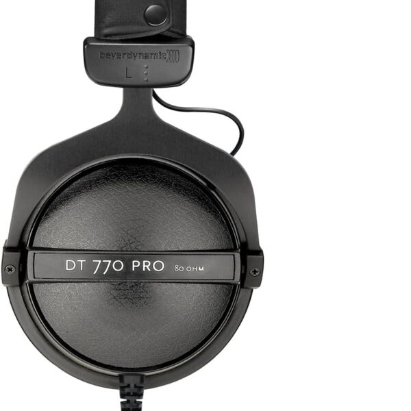 beyerdynamic DT 770 PRO 80 Ohm Over-Ear Studio Headphones in Gray. Enclosed Design, Wired for Professional Recording and Monitoring