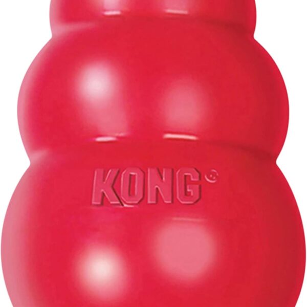 KONG Classic Stuffable Dog Toy - Fetch & Chew Toy for Dogs - Treat-Filling Capabilities & Erratic Bounce for Extended Play Time - Durable Natural Rubber Material - for Medium Dogs