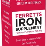 Iron Tablets 106mg (325mg Ferrous Fumarate) - 60 Day Supply of High Potency Iron Supplements for Women & Men, Easy on The Stomach Iron Supplements for Anemia, 60 Iron Pills Per Bottle