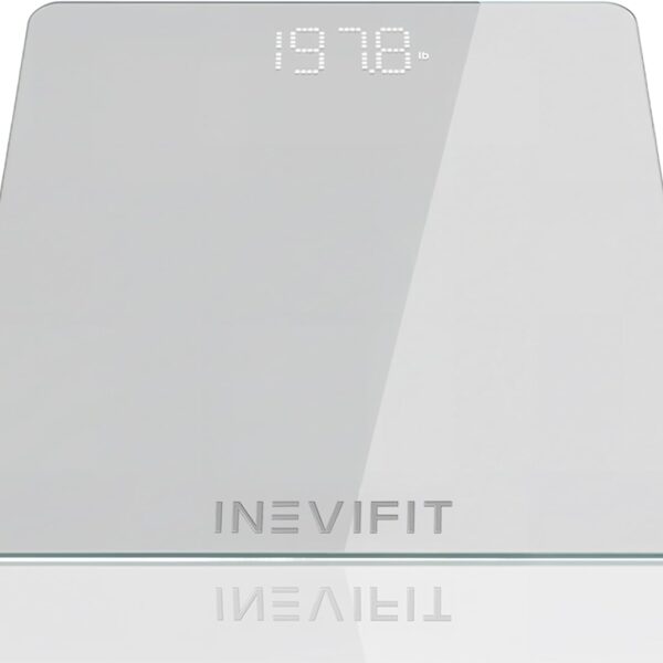 INEVIFIT Premium Bathroom Scale, Highly Accurate Digital Bathroom Body Scale, Measures Weight up to 400 lbs. Includes Batteries