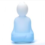 Breathing Yoga 4-7-8 Guided Visual Meditation Breathing Light, Buddha Statue Rechargeable Breathing Light with 3 Color Mode, Anxiety Relief Items for Calm Down Corner Supplies, Mindfulness Gifts