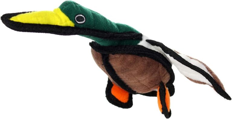 TUFFY : 2 Pack Jr Duck Jr Rabbit Dog Toys: Ultra Durable Plush Toy with Multiple Layers & Reinforced Seams, Washable and Floats, Original Construction
